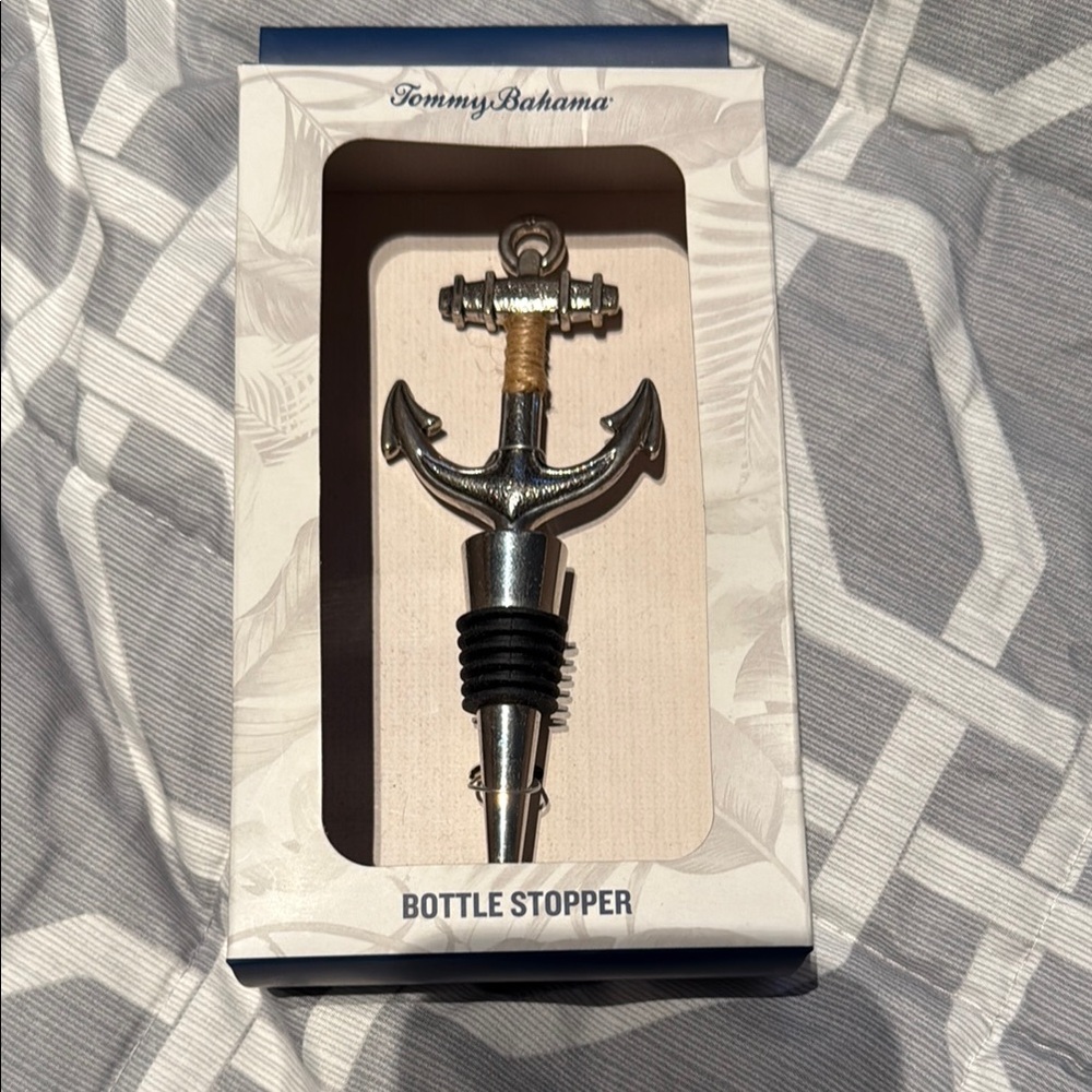 Tommy Bahama Nautical Anchor Bottle Stopper
